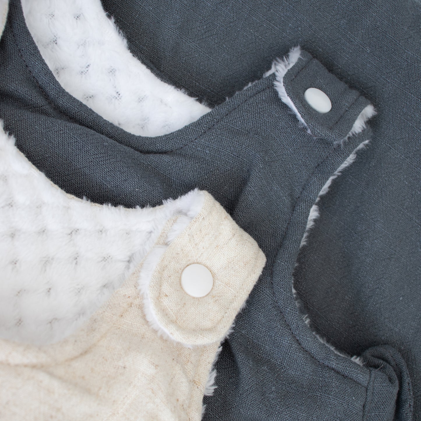 Saco de dormir lino Azul | 6 a 12 meses